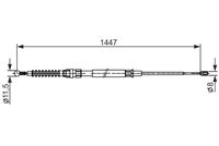 BOSCH 1987482445 - Cable de accionamiento, freno de estacionamiento