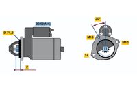 BOSCH 0986020121 - Motor de arranque