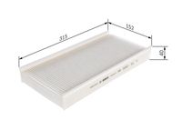 BOSCH 1987432112 - Filtro, aire habitáculo