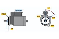 BOSCH 0 986 010 410 - Motor de arranque