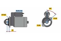 BOSCH 0986020001 - Motor de arranque