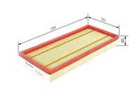 BOSCH 1457433317 - Filtro de aire