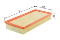 BOSCH F026400157 - Filtro de aire