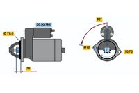 BOSCH 0986018331 - Motor de arranque