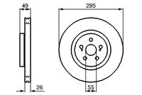 BOSCH 0204173009 - Disco de freno