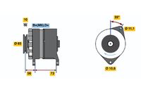 BOSCH 0986034480 - Alternador