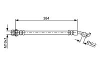 BOSCH 1987481884 - Tubo flexible de frenos