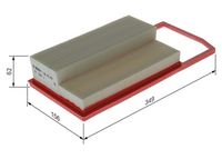 BOSCH F 026 400 654 - Filtro de aire