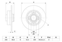 BOSCH 0 986 479 007 - Disco de freno