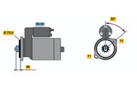 BOSCH 0986019051 - Motor de arranque