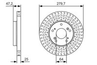 BOSCH 0986479B01 - Disco de freno