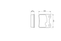 BOSCH 0 986 460 955 - Juego de pastillas de freno