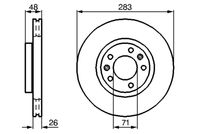 BOSCH 0986478732 - Disco de freno