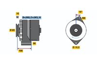 BOSCH 0986034530 - Alternador