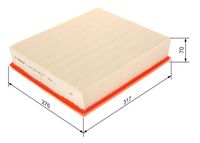 BOSCH 1457433748 - Filtro de aire