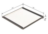 BOSCH 1987432021 - Filtro, aire habitáculo