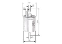 BOSCH F026403012 - Filtro combustible