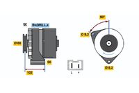 BOSCH 0986037781 - Alternador