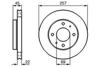 BOSCH 0986478673 - Disco de freno