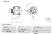 BOSCH 0986085930 - Alternador