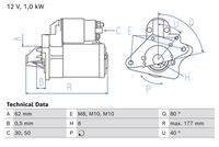 BOSCH 0986028090 - Motor de arranque
