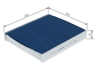 BOSCH 0986628606 - Filtro, aire habitáculo - FILTRO+pro