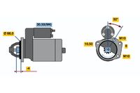 BOSCH 0 986 020 141 - Motor de arranque
