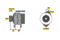 BOSCH 0986038750 - Alternador