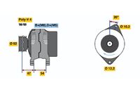 BOSCH 0986040661 - Alternador