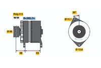 BOSCH 0986035710 - Alternador