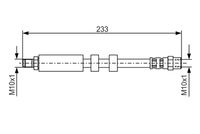 BOSCH 1 987 476 418 - Tubo flexible de frenos