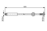 BOSCH 1987476451 - Tubo flexible de frenos
