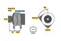 BOSCH 0986048760 - Alternador