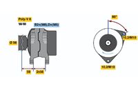 BOSCH 0 986 045 130 - Alternador