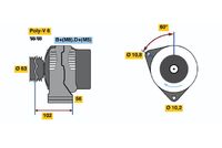 BOSCH 0986039941 - Alternador