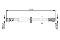 BOSCH 1 987 481 334 - Tubo flexible de frenos