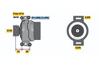 BOSCH 0124615019 - Alternador