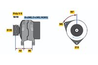BOSCH 0 123 310 015 - Alternador