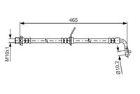 BOSCH 1987481613 - Tubo flexible de frenos
