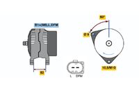 BOSCH 0124515058 - Alternador