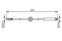 BOSCH 1987481500 - Tubo flexible de frenos