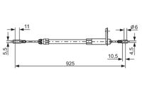 BOSCH 1 987 477 220 - Cable de accionamiento, freno de estacionamiento