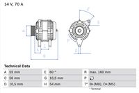 BOSCH 0 986 041 240 - Alternador