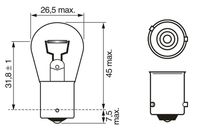 BOSCH 1 987 302 812 - Lámpara, luz intermitente