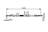 BOSCH 1987477623 - Cable de accionamiento, freno de estacionamiento