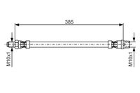 BOSCH 1 987 476 439 - Tubo flexible de frenos