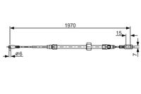 BOSCH 1987482131 - Cable de accionamiento, freno de estacionamiento