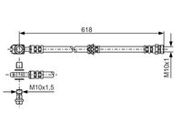 BOSCH 1 987 481 173 - Tubo flexible de frenos