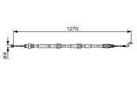 BOSCH 1987482014 - Cable de accionamiento, freno de estacionamiento