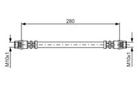BOSCH 1 987 476 517 - Tubo flexible de frenos